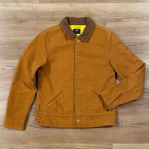 Scotch & Soda Moleskin Jacket with Brown Corduroy Collar
